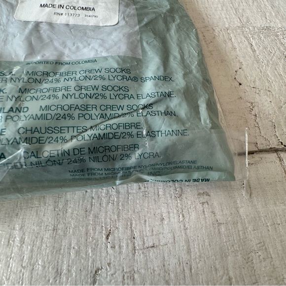 Vintage Silkies Microfiber Crew‎ Socks NEW Lot of 2 Navy Blue Matte Finish - Picture 9 of 11